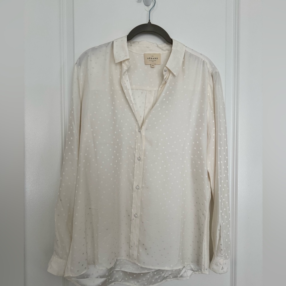 Sézane Ann Silk Blouse. French size 36/US6